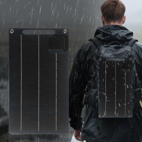 Panel solar portátil de 100 vatios con carga impermeable 3