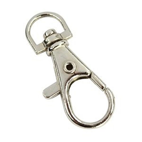 image for EUBUY Silver Tone Mental Eye Lobster Claw Trigger Snap Clasp Hook Keyc