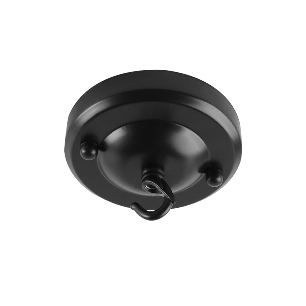 ieron Ceiling Chandelier Hook Plate Round Base Heavy Duty Screw Mount Top Hanger for Pendant Lights Wall Lamp Fixing and Supporting Fixtures - Image 4