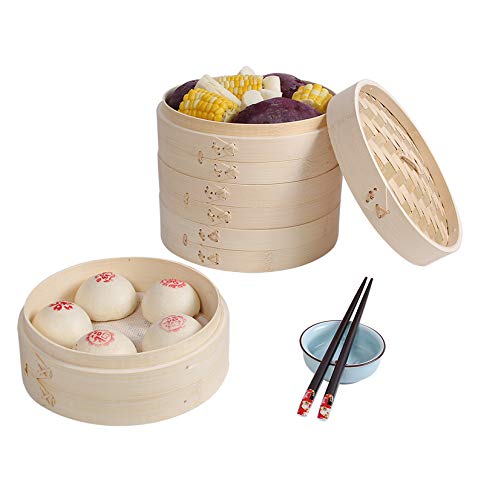 キッチン用品鍋・フライパン 蒸し器・せいろ手作りの蒸し器家庭用蒸しパン、蒸しパン、蒸しパン、蒸し器 (18CM,4段)