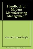 Handbook of Modern Manufacturing Management. 0070410879 Book Cover