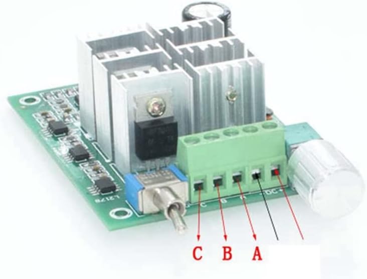2 Pieces Motor Speed Controller Explosive Fan Drive 15A BLDC Three-Phase DC 5-36V 12V 24V With Switch