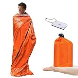 [Buena protección de aislamiento térmico] El kit de emergencia de emergencia puede proporcionar aislamiento térmico y protección de aislamiento térmico en condiciones de vida. Está recubierto con un material reflectante del calor especial y equipado con un espejo que salva vidas. Es una parte importante de cualquier equipo de supervivencia o campamento.