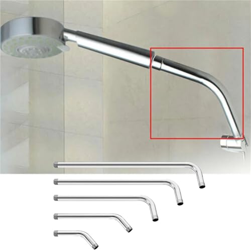 Bras de douche en acier inoxydable durable de 20 cm, support mural réglable premium