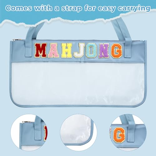 Bolsa vacía para fichas de Mahjong con correa de hombro miniatura 3