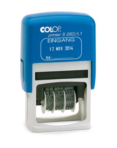 Colop Printer S 260/L (Datumstempel mit Lagertexten), Colop S260L:Eingang