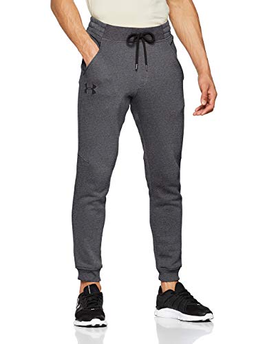 Under Armour Rival Fleece Pantalones de chándal para Hombre, cómodos Pantalones para Correr para Hombre, Pantalones Largos Deportivos y Ajustados, Carbon Heather/Black (090), MD