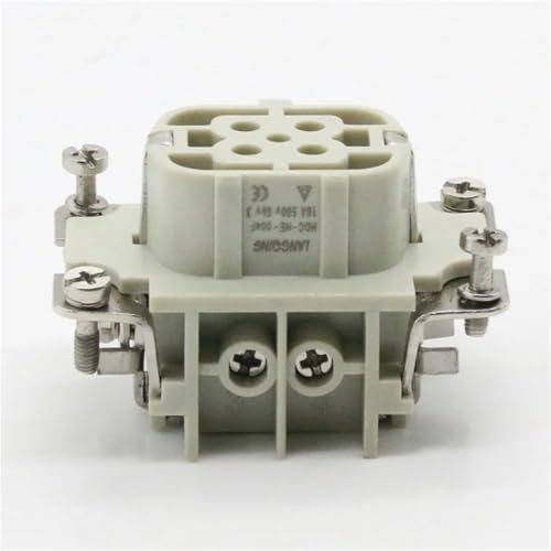 Conector de alta resistencia rectangular industrial 16A 500V de cuatro núcleos 4
