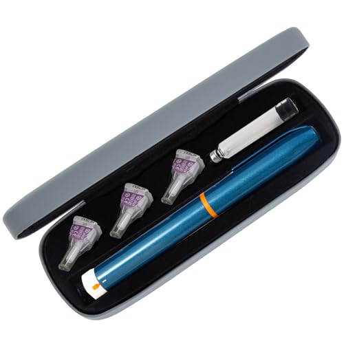 Estojo portátil para caneta de insulina, estojo de viagem para diabetes para 1 caneta de insulina, 3 agulhas e 1 cartucho, estojo de viagem de insulina com suporte de agulha para manter os suprimentos