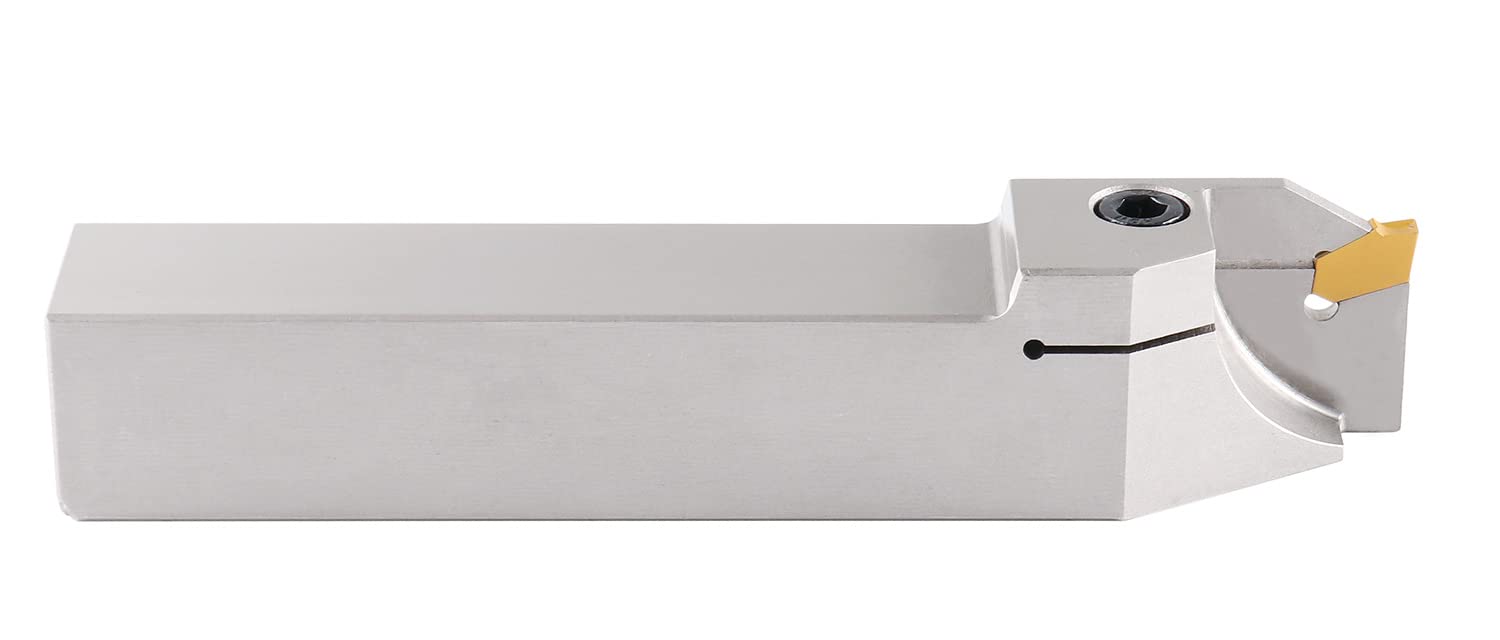 Accusize Industrial Tools 1'' Shank Heavy Duty Indexable Grooving/Cut-Off Holder, Nickel Plated, with a Gtn-4 Tin Coated Carbide Insert, 2415-5036 — Amazon image 3