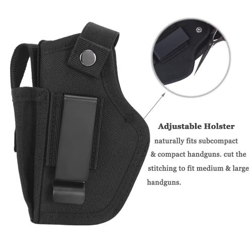 Tacwings Gun Holster Men/Women, Pistols 9Mm 380 45Acp, Iwb/Owb Concealed Carry Pistol Holsters With Mag Pouch, Ccw Right & Left Hand Gun Holder Fits Glock S&W M&P Sig And Similar Handgun #TOP1
