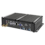 MSECORE Mini Industrial PC, Rackmount Fanless Computers, Wall-mountable Desktop with i3, 8GB RAM,...