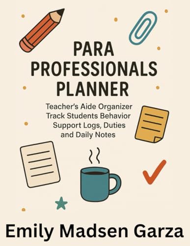 Para Professional Planner & Teacher Aide Organizer