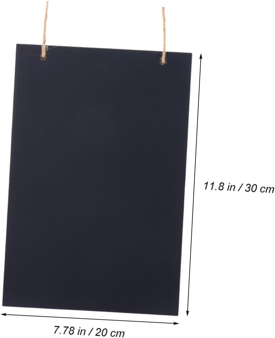 Wood Chalkboard Sign 20x30x0.5cm Wood Hanging Blackboard