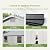 Patiowell 6X8 FT Plastic Outdoor Storage Shed with Floor, Resin Tool Sheds with Lockable Door and Window, Weather-Resistant Garden Shed, Easy Assembly for Backyard, Patio, Light Gray