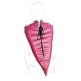 MFMYEE Sex Handschuhe,Bondage Monohandschuh Extrem Hand Arm Fesseln Handfesseln SM sexy enge Hand gebunden Taschen gebunden Leder Einschränkungen (Rosenrot)