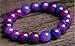 Bracelets 8/10/12mm Natural Purple Sugilite South Africa Round Beads Bracelets 7.5'' AAA - (Size:10mm)