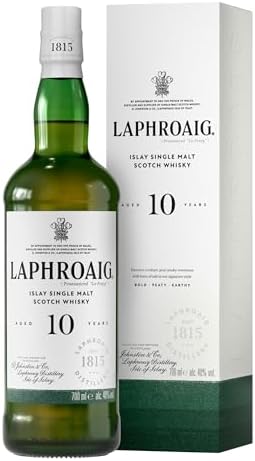 Laphroaig 10 YO Single Malt Whisky, 70cl
