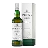 Laphroaig 10 Year Old Scotch | Islay Single Malt Whisky | Peated | Smoky, Salty and Sweet | Double Gold Medal SF World Spirits Competition 2022 | 40% ABV | 70 cl