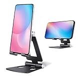 Adjustable Cell Phone Stand, TEHONGJU Aluminum Desk Phone Holder Dock Compatible with All 4-8''...