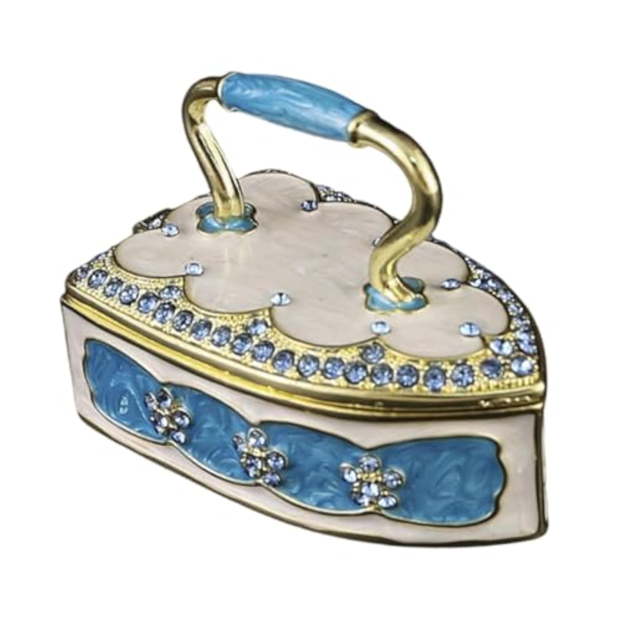 Enameled Trinket Box Decor Sturdy Birthday Present