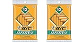 BIC Sensitive Single Blade Shaver (24 Count, Sensitive)
