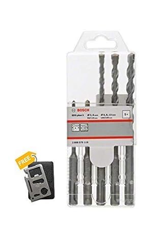 Krost Bosch SDS+ Concrete Drill Bit Set, Hammer Drill Bit Set.