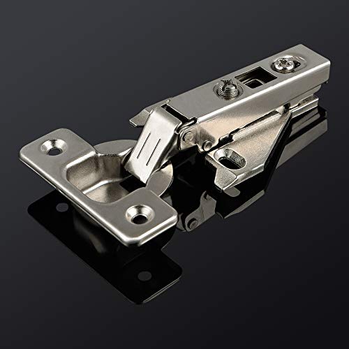 Probrico 5 Pairs（10 Pack）Kitchen Cabinet Hinges For Face Frame Cabinet, Concealed Cabinet Hinges Brushed Satin Nickel With Mounting Screws #TOP1