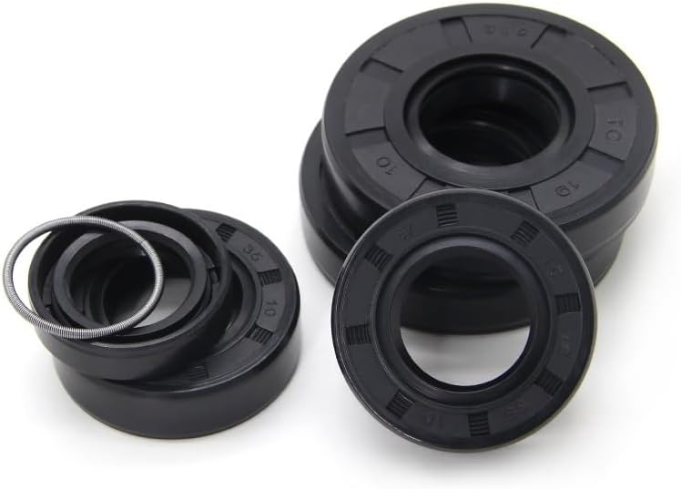 Double Lip Oil Seal Nitrile Rubber Shaft Seals Pack of 10 Multiple Sizes(18x30x10mm)