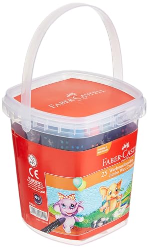 Faber-Castell Faber Castell Jumbo Wax Crayons 25 Color Round 90Mm In A Tub CRAYONS 120041