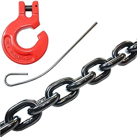Forstkette Rückekette 8mm 4000kg 2,5 Meter Güteklasse 8 Rundstahlkette Würgeketten Schleifketten Cover