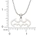 DC Comics Batman Jewelry, Stainless Steel Cut Out Logo Pendant Necklace, 16