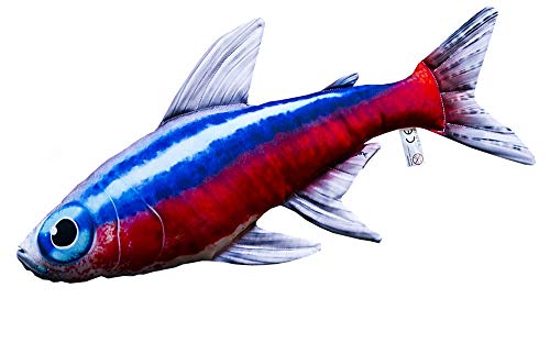 Preisvergleich Produktbild Gaby NEON Tetra 53cm Kuscheltier Stofftier Fisch Polyester Kissen