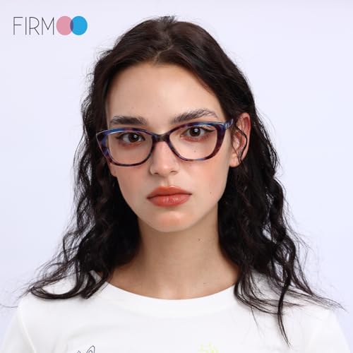 Image of Firmoo Blue Light Blocking Computer Reading Glasses Vintage Cateye Acetate Frame for Women 0.5x-3.0x