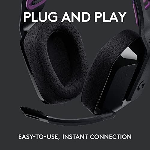 Logitech G535 Lightspeed Wireless Gaming Headset - Black - 3