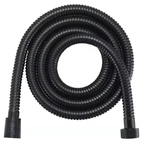 Duschschlauch 1 5m Schwarz Brauseschlauch 150cm Shower Hose Schlauch Dusche (Schwarz)