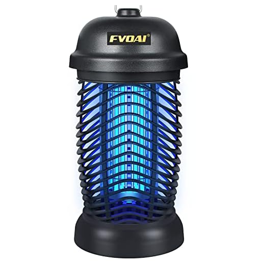 FVOAI Bug Zapper Outdoor, Electronic Mosquito Zapper Fly Zapper for Outdoor and Indoor (Black)