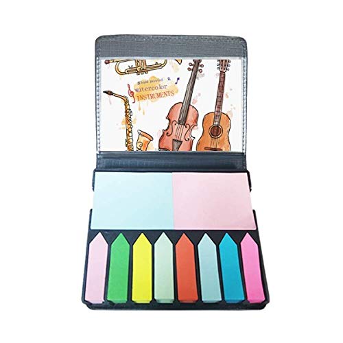 Boîte de marque-page guitare aquarelle pour bloc-notes