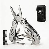 Audkotyn Premium Multitool, mit Zange, Messer, Schraubendreher, Flaschenöffner und Nylonetu Geschenke für Män Multifunktionswerkzeug für Camping, Outdoor, Notfälle und Heimgebrauch