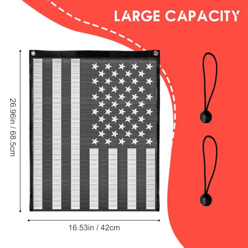 Image of Dawnjaccee UTV /ATV Trash Bag, PVC Mesh Storage Sack Compatible with Polaris RZR, Can-Am, Kawasaki, Honda & Golf Carts, Universal Fit Off-Road Accessories