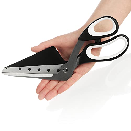 COM-FOUR® pizzaschaar met serveerblad, pizzasnijder met roestvrijstalen messen en geïntegreerde pizzaschep (1x pizzaschaar 27 cm) - Image 6