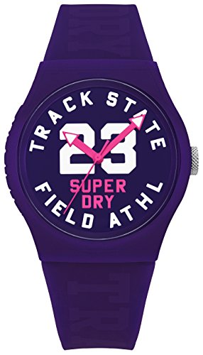 Preisvergleich Produktbild Superdry Unisex Kinder Analog Quarz Uhr mit Silikon Armband SYL182VV