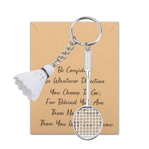 LQRI Badminton Ball Pendant Keychain for Player Badminton Sports Gift