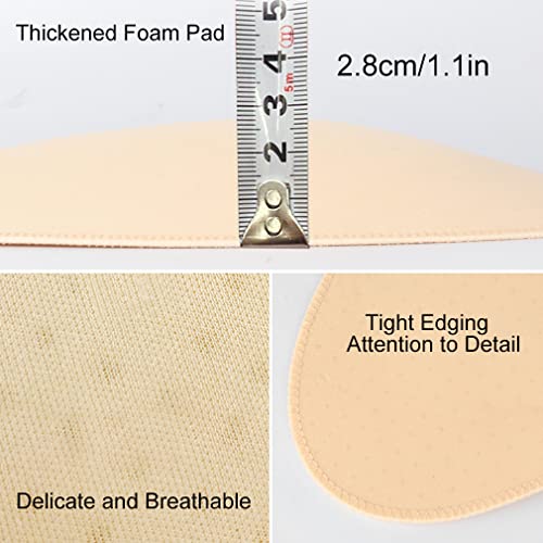 1 Pair Breathable Sponge Butt Lift Pads,Hip Thigh Pads Reusable Buttocks Enhancers Inserts Removable Padding for Padded for Underwear Panties Crossdressing (Beige)3