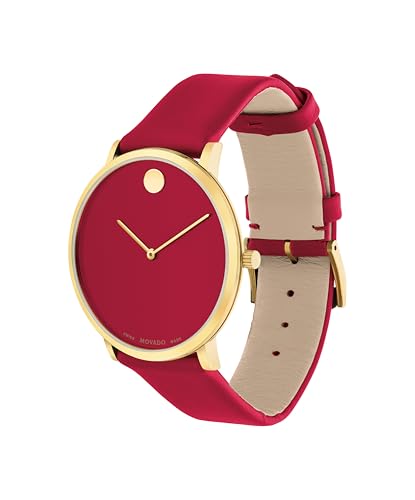 Movado Modern 47 Men's Luxury Quartz Watch - Swiss Movement, Calfskin Strap, Water-Resistant to 3ATM - Classic Timepiece - Gift for Him - 40mm2