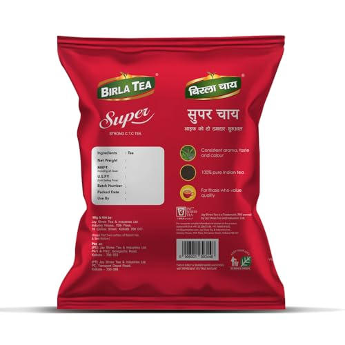 Image of Birla Super Premium CTC Tea | Strong Kadak Chai | Loose Leaf - 2 x 250g