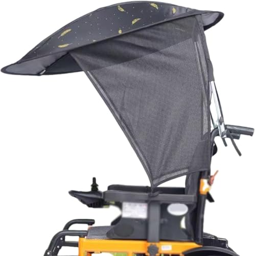 ユニバーサルサンシェード レインカバー 電動車椅子用サンシェードカバー オーニング アウトドア傘 キャノピー レインカバー 車椅子折りたたみケープ キャノピー 傘 椅子クランプ