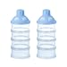 Accmor Baby Milk Powder Formula Dispenser, Non-Spill Smart Stackable Baby Feeding Travel Storage Container, BPA Free, 4 Compartments,Clear