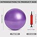 Auidy_6TXD 2 Stück Gymnastikball Klein,25cm Pilates Ball Übung Ball,Soft Rutschfester Gymnastikball mit Aufblasvorrichtung für Yoga, Pilates, Balance, Physiotherapie