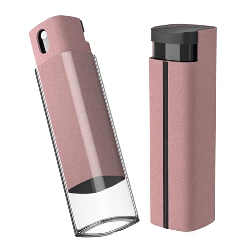 Screen Cleaner Kit, BoYata 3-in-1 Touchscreen Mist Cleaner Spray Bottle & Microfiber Cloth, Portable Reusable Fingerprint-Proof Spray Bottle Tool for Phone/Laptop/Tablet/Monitor/Screens (Pink)